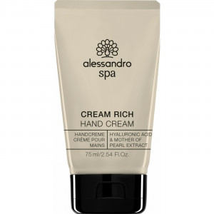 CREAM RICH Intensyviai drėkinamasis rankų kremas su hialurono rūgštimi (75ml)