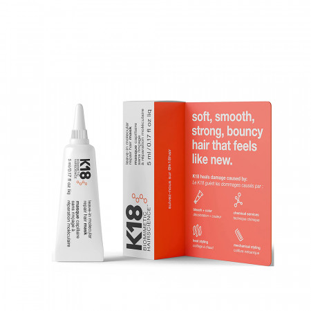 K18 Leave-in Molecular Repair Hair Mask – nenuplaunama molekulinė atkuriamoji plaukų kaukė 5 ml