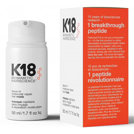 K18 Leave-in Molecular Repair Hair Mask – nenuplaunama molekulinė atkuriamoji plaukų kaukė 50 ml