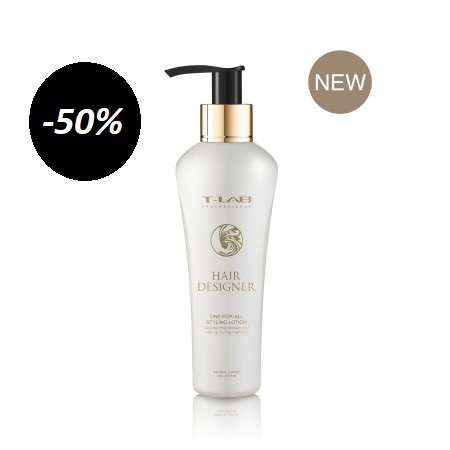 T-LAB Professional Hair Designer One For All Styling Lotion – Plaukų modeliavimo losjonas visų tipų šukuosenoms formuoti 150ml