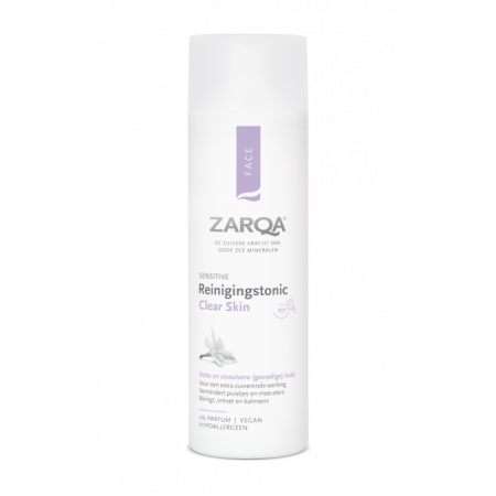 ZARQA CLEAR SKIN VALOMASIS TONIKAS Į AKNĘ LINKUSIAI ODAI, 200 ml